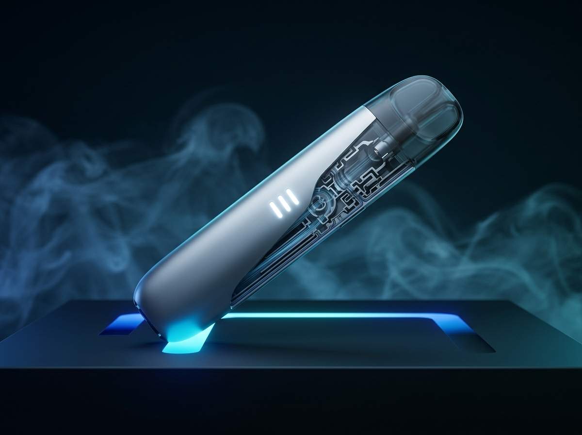 換彈式電子煙主機與半透明煙彈內部結構圖 - 新手選購指南封面